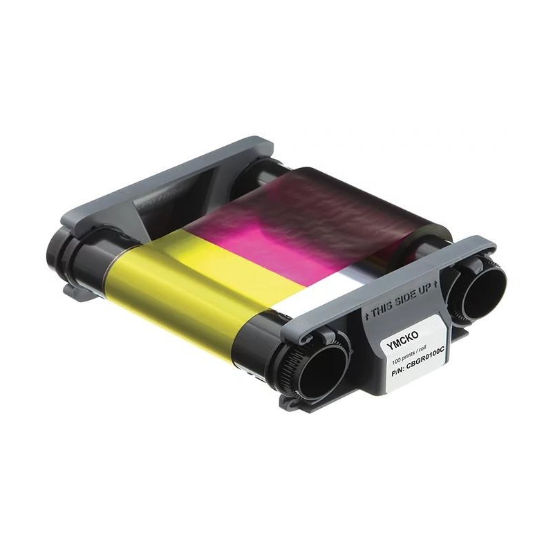 Ribbon color Evolis Badgy200 (YMCKO) 100 impresiones