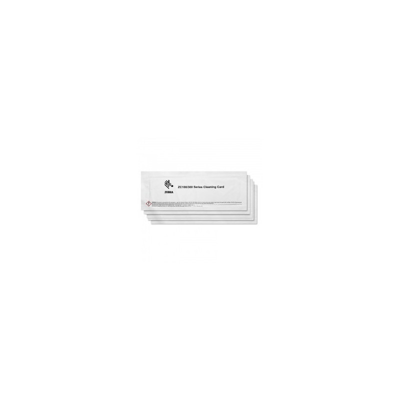 KIT DE LIMPIEZA ZEBRA ZC100/ZC300 5 TARJETAS LIMPIADORAS