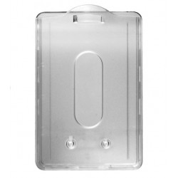 PORTA TARJETAS RÍGIDO VERTICAL TRANSPARENTE / TRANSLÚCIDO DE POLICARBONATO PK 100 UDS