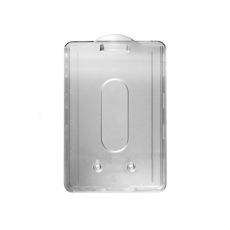 PORTA TARJETAS RÍGIDO VERTICAL TRANSPARENTE / TRANSLÚCIDO DE POLICARBONATO PK 100 UDS