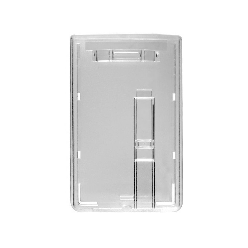 PORTA TARJETAS VERTICAL DE POLICARBONATO TRANSPARENTE CON EXTRACTOR DE TARJETA PARA 1 TARJETA PK 100 UDS