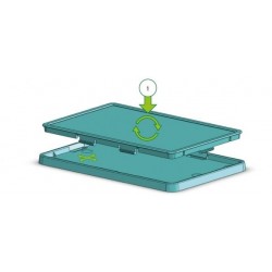 PORTA TARJETAS VERTICAL TOTALMENTE SEGURO PK 100 UDS