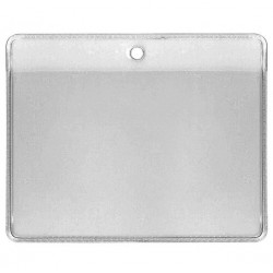 PORTA TARJETAS HORIZONTAL ECONÓMICO CON AGUJERO REDONDO PK 100 UDS