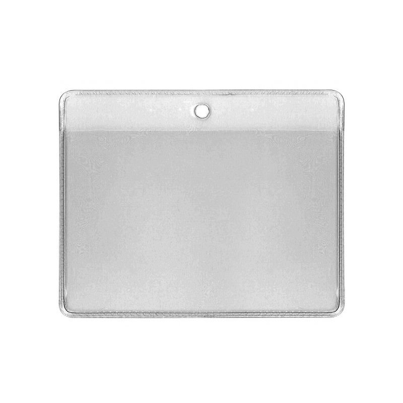 PORTA TARJETAS HORIZONTAL ECONÓMICO CON AGUJERO REDONDO PK 100 UDS
