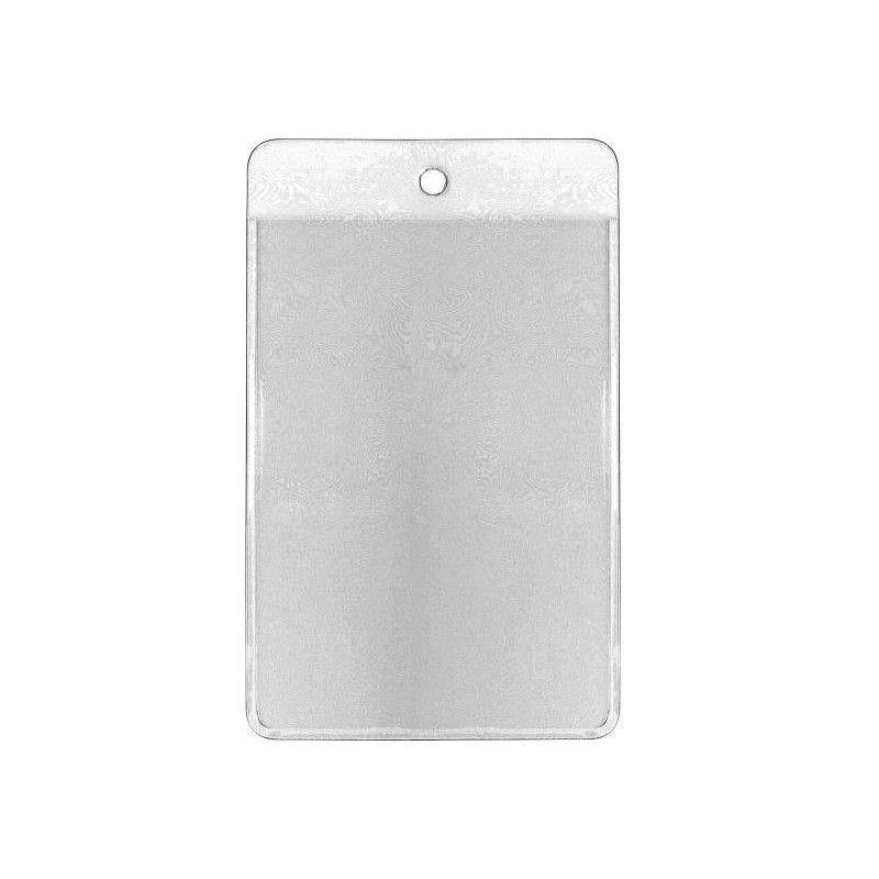 PORTA TARJETAS VERTICAL ECONÓMICO CON AGUJERO REDONDO PK 100 UDS