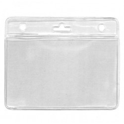 PORTA TARJETAS HORIZONTAL DE VINILO FLEXIBLE PARA 2 TARJETAS 86X54mm PK 100 UDS