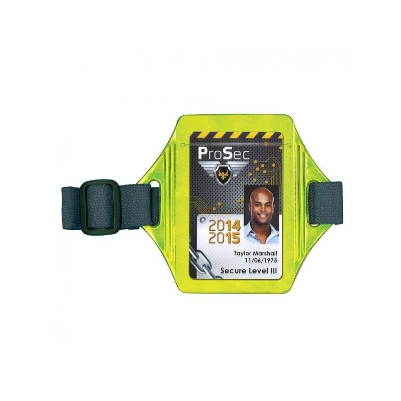 PORTA TARJETAS BRAZALETE REFLECTANTE PK 10 UDS