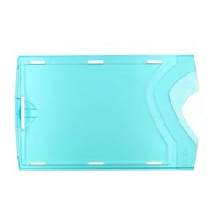 FUNDA RÍGIDA AZUL TRANSPARENTE POR LAS DOS CARAS PK 100 UDS
