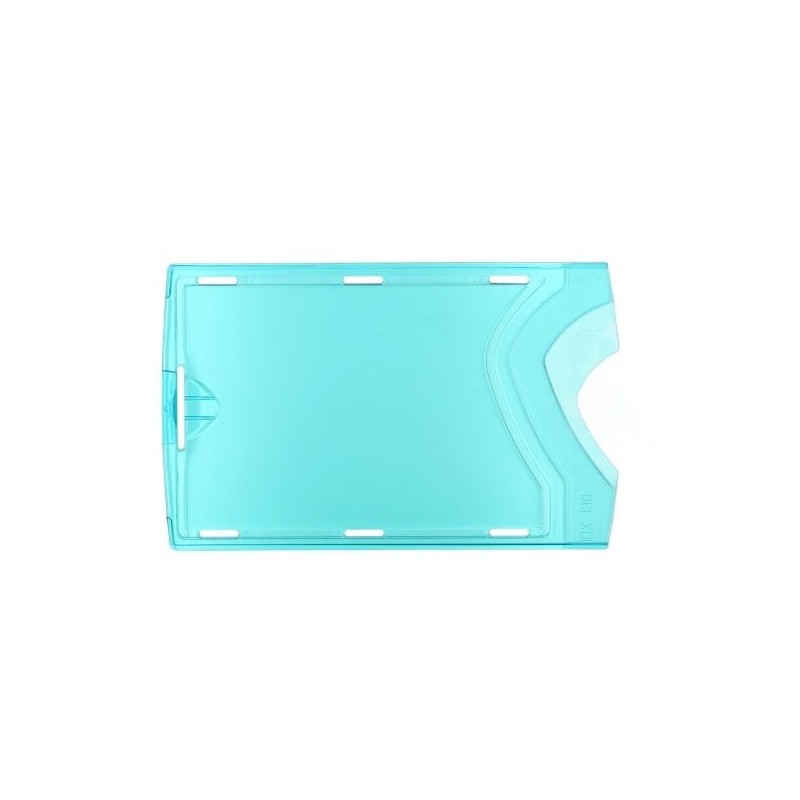 FUNDA RÍGIDA AZUL TRANSPARENTE POR LAS DOS CARAS PK 100 UDS