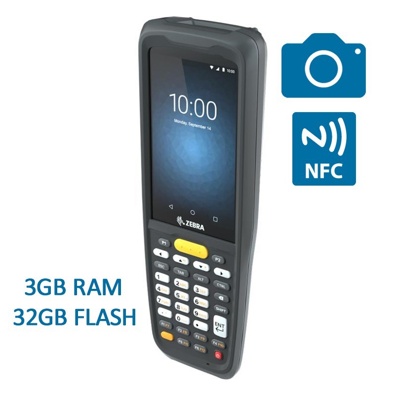 TERMINAL ZEBRA MC2200, 2D, SE4100, 3GB, 32GB, BT, Wi-Fi, Android 10