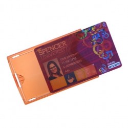 FUNDA RÍGIDA ROJA TRANSPARENTE POR LAS DOS CARAS PK 100 UDS
