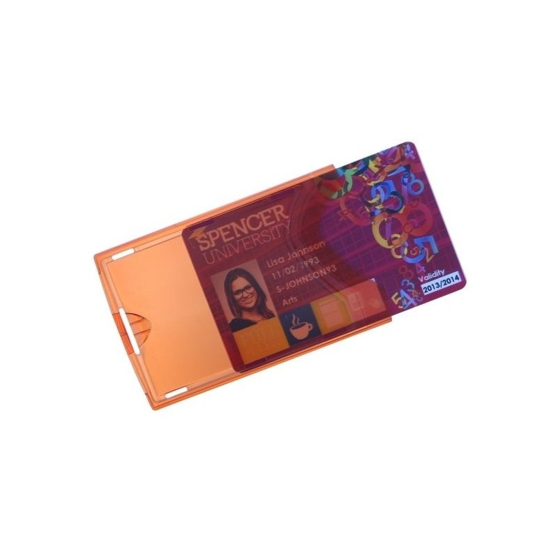 FUNDA RÍGIDA ROJA TRANSPARENTE POR LAS DOS CARAS PK 100 UDS