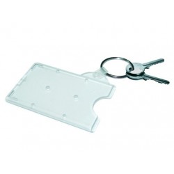 FUNDA LLAVERO TRANSLUCIDO PARA TARJETAS PK 100 UDS