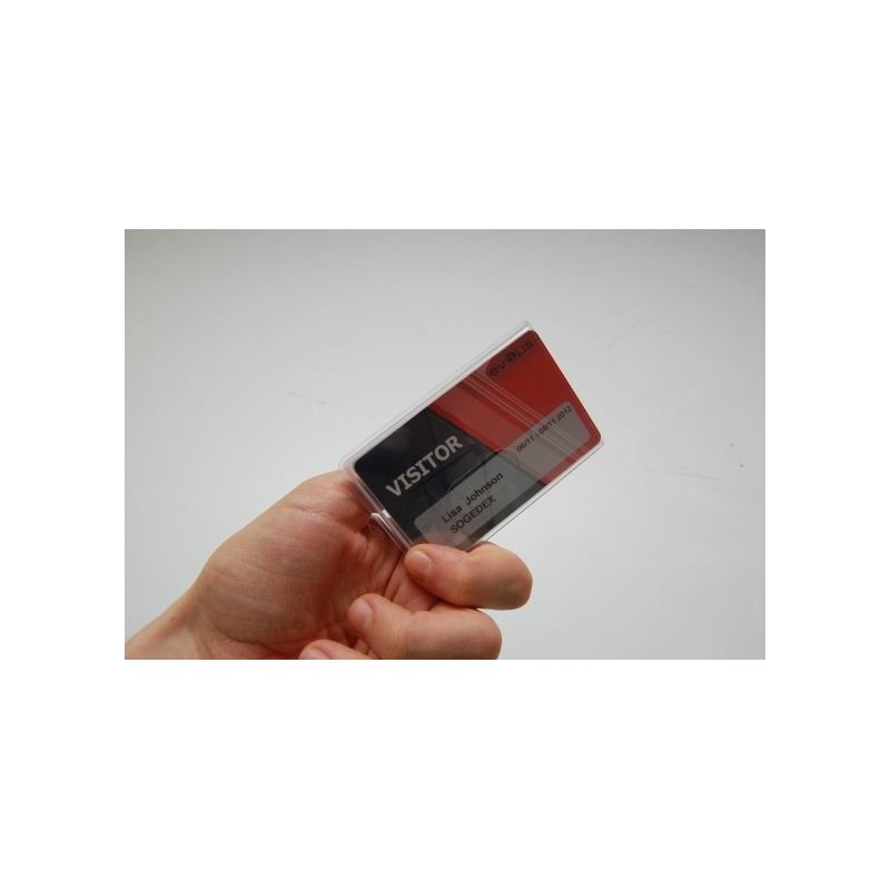 FUNDA FLEXIBLE DE PVC TRANSPARENTE PARA 2 TARJETAS PK 100 UDS