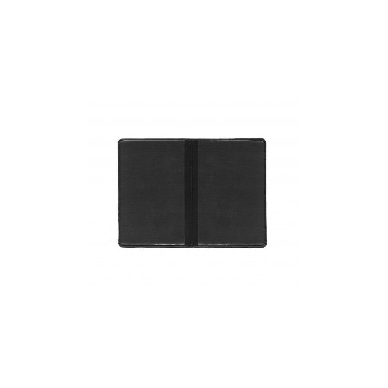 FUNDA FLEXIBLE DE PVC PARA DOS TARJETAS NEGRO PK 100 UDS