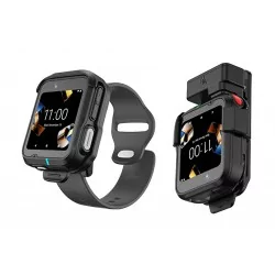 Terminal wearable Zebra WS301 con opciones clip y muñeca