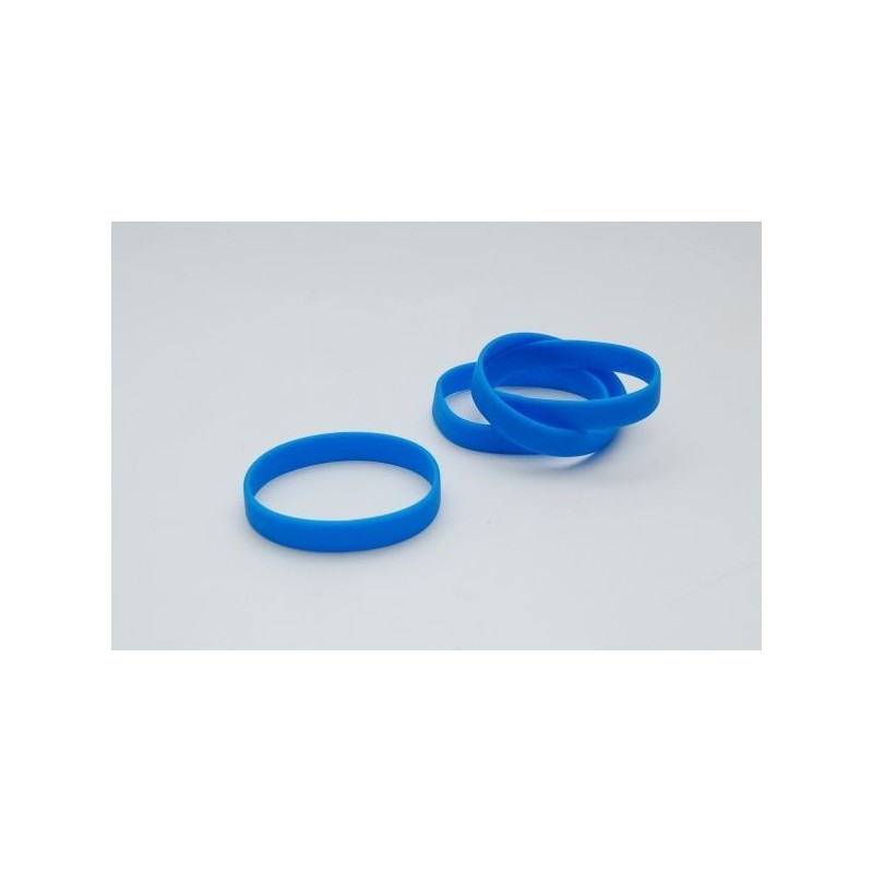 PULSERA DE SILICONA 65mm AZUL MARINO SIN PERSONALIZACIÓN PK 100 UDS
