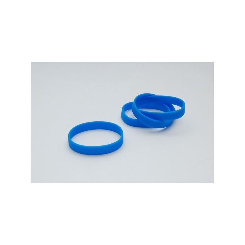 PULSERA DE SILICONA 55mm AZUL MARINO SIN PERSONALIZACIÓN PK 100 UDS