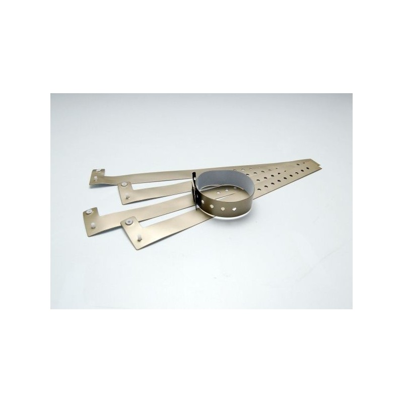 BRAZALETE DE VINILO COLOR ORO METÁLICO TIPO \"L\" PK 100 UDS