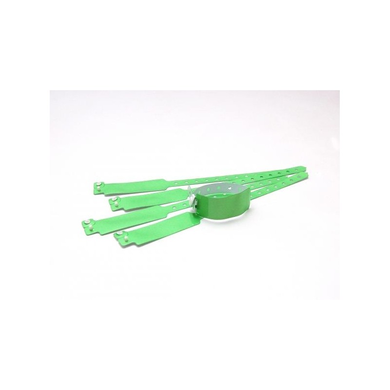BRAZALETE DE VINILO BRILLO COLOR VERDE CLARO TIPO \"ANCHO\" PK 100 UDS