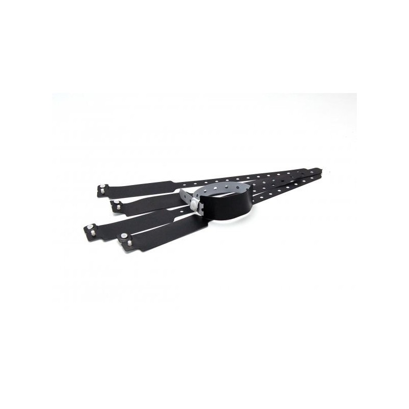 BRAZALETE DE VINILO MATE COLOR NEGRO TIPO \"ANCHO\" PK 100 UDS
