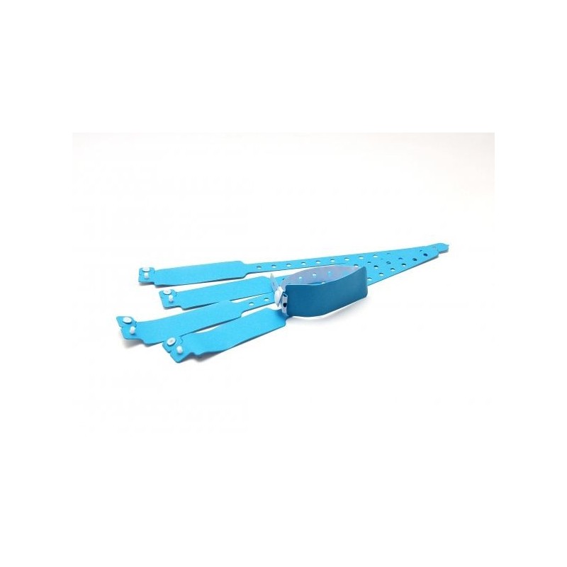 BRAZALETE DE VINILO MATE COLOR AZUL CELESTE TIPO \"ANCHO\" PK 100 UDS