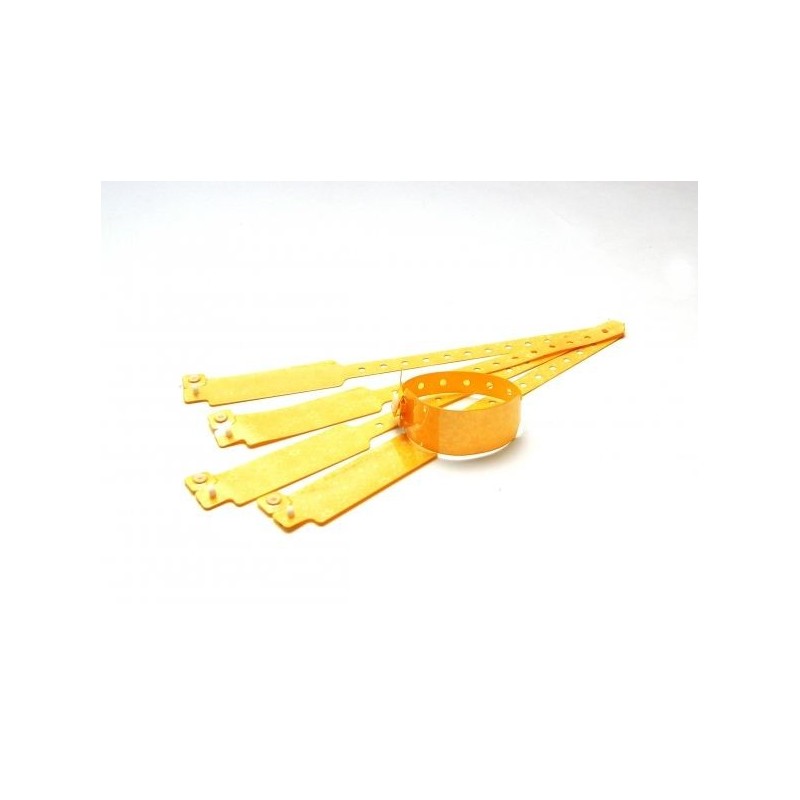 BRAZALETE DE VINILO COLOR AMARILLO HOLOGRAMA DE ESTRELLAS TIPO \"ANCHO\" PK 100 UDS