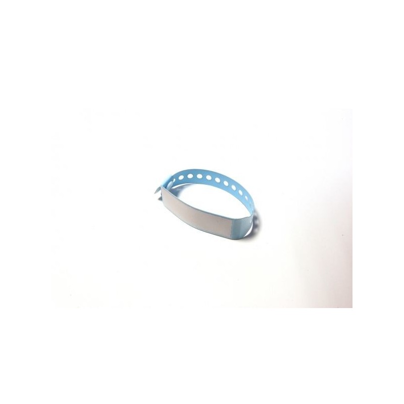 BRAZALETE DE VINILO HOSPITALARIO CON ETIQUETA COLOR AZUL TAMAÑO NIÑO PK 100 UDS