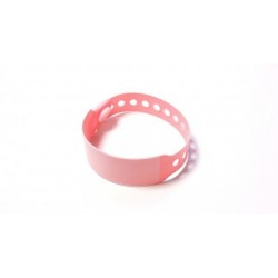 BRAZALETE DE VINILO HOSPITALARIO CON PANEL DE ESCRITURA COLOR ROSA TAMAÑO NIÑO PK 100 UDS