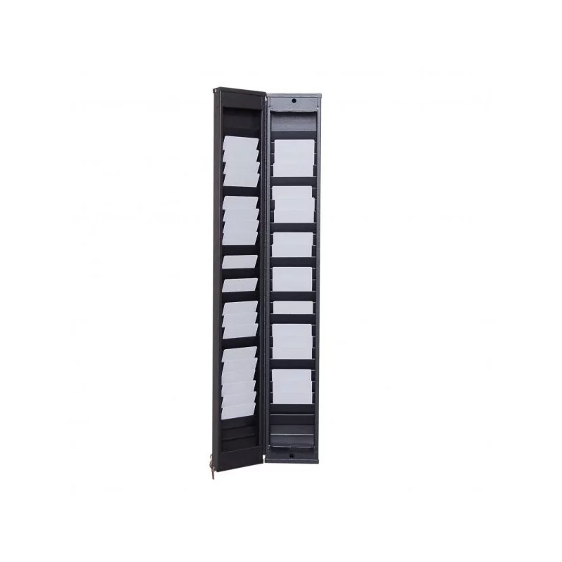 RACK DE PARED PARA 50 TARJETAS CON CIERRE